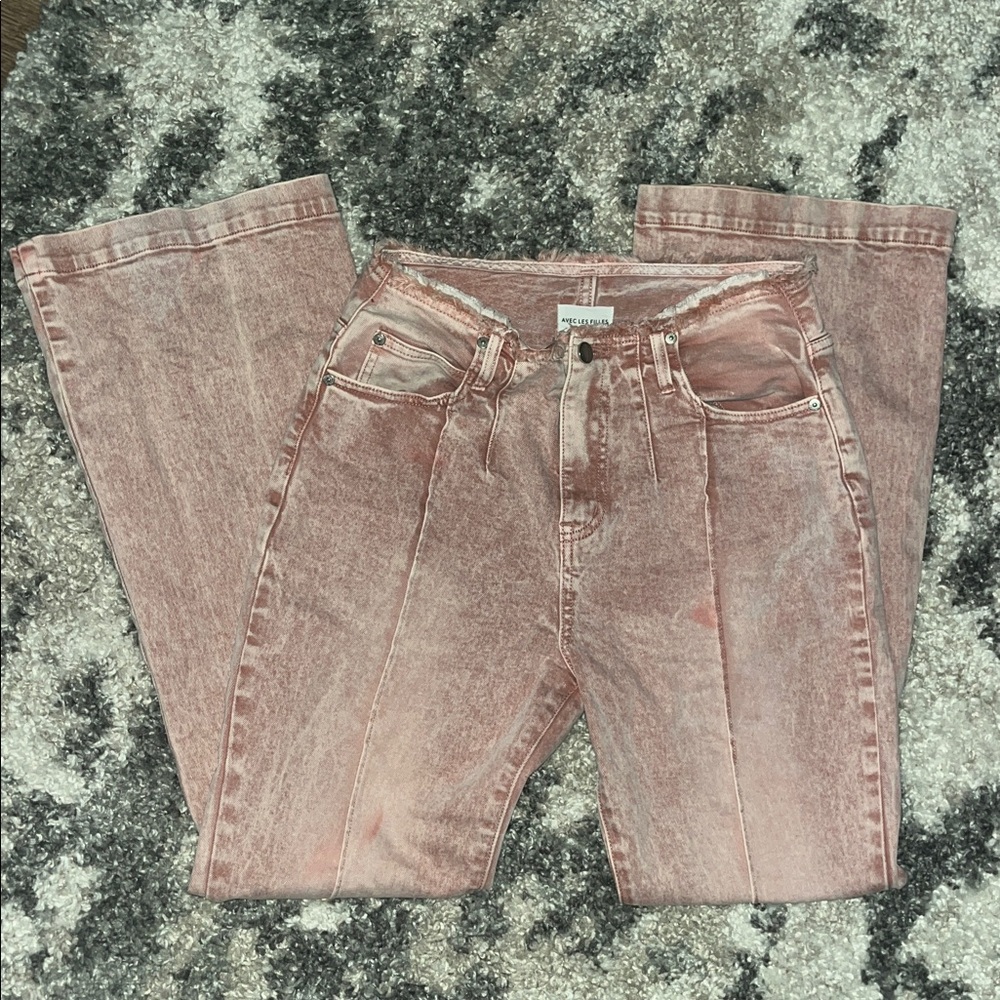 Women’s Pintucked Flare Jeans - Picture 2 of 5